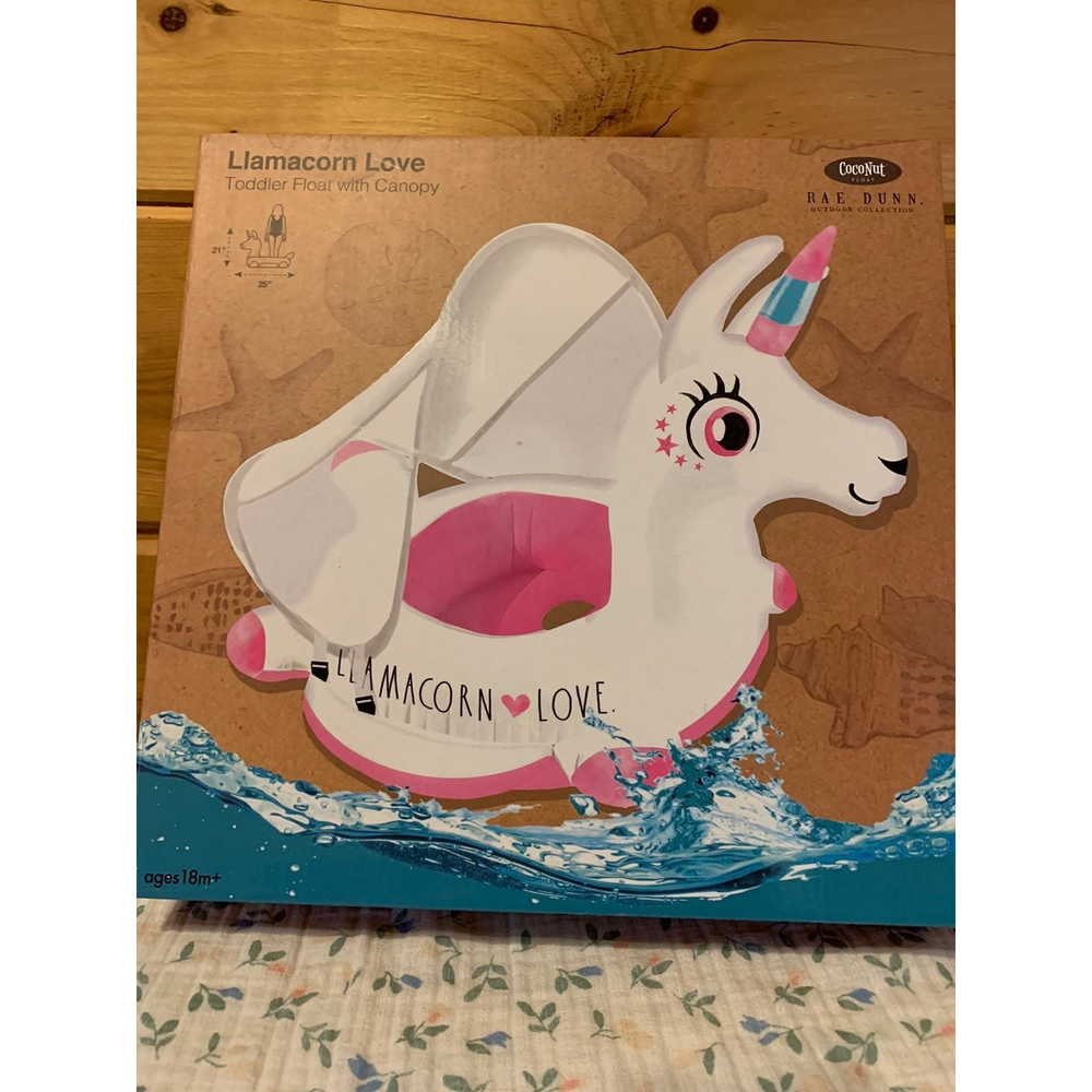 Rae Dunn Pink Llamacorn Pool Float for Toddlers NIB